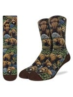 Men's Grizzly Bears in the Forest Socks