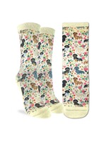 Women's Floral Dachshund Socks