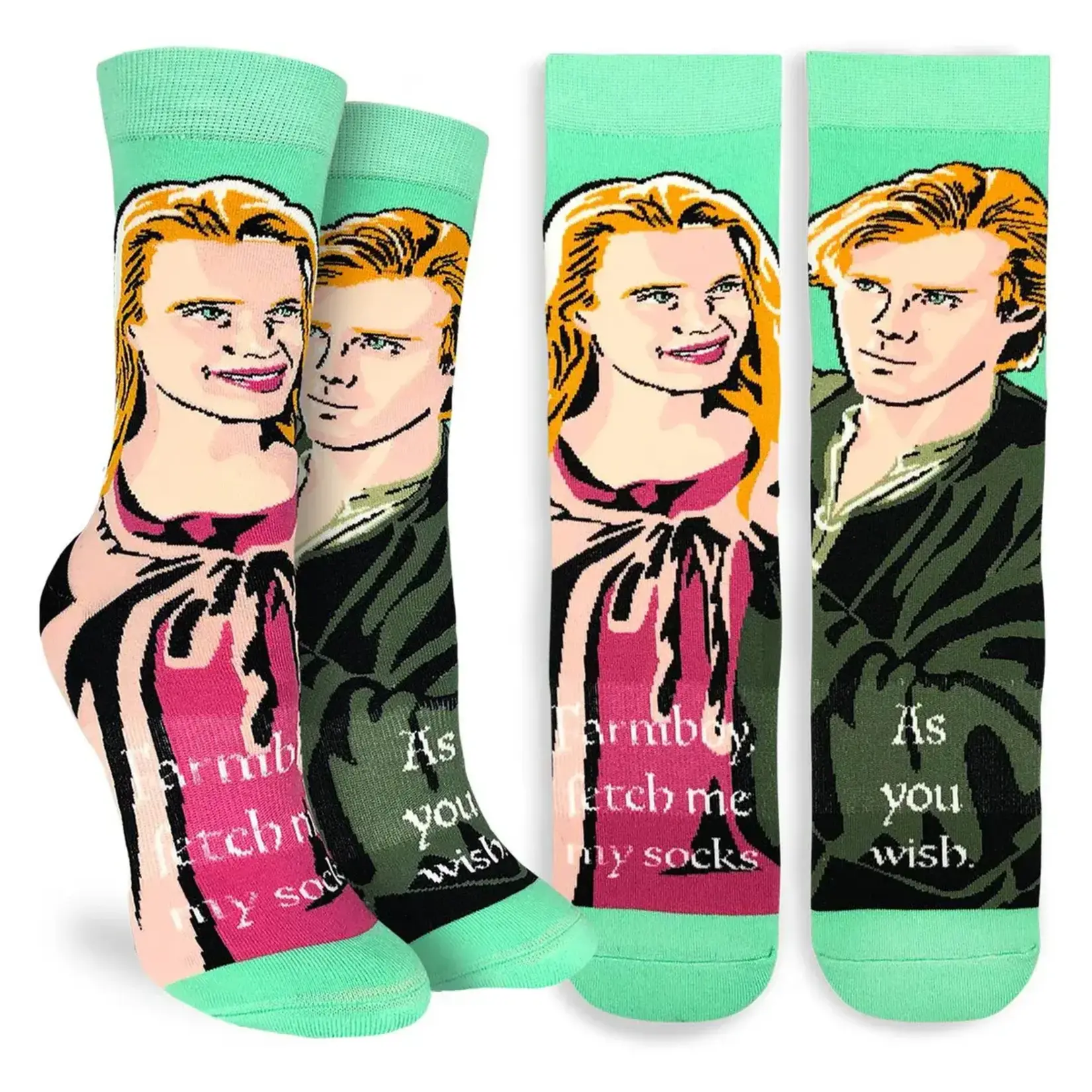 Good Luck Sock Women's The Princess Bride Buttercup and Westley Socks