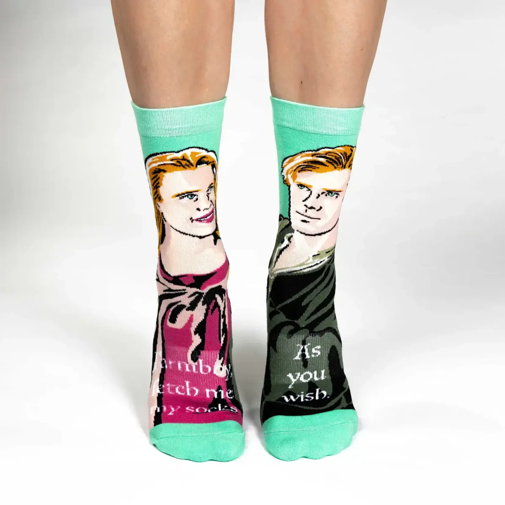 Good Luck Sock Women's The Princess Bride Buttercup and Westley Socks