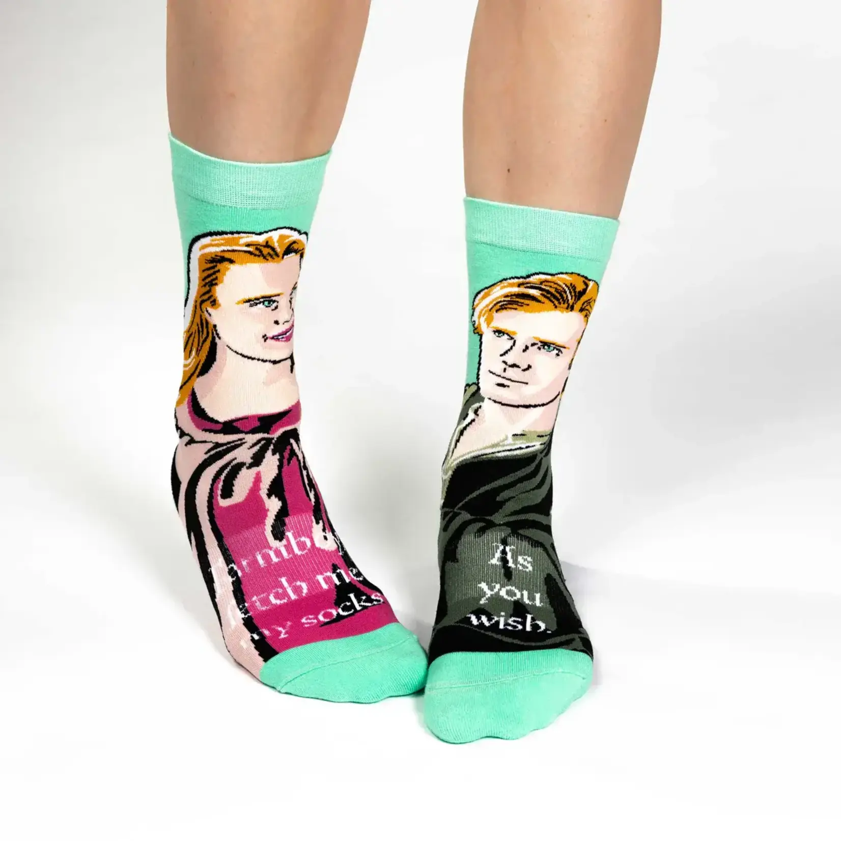 Good Luck Sock Women's The Princess Bride Buttercup and Westley Socks