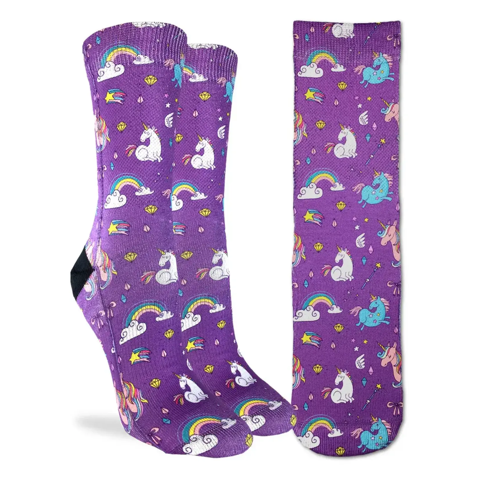 Good Luck Sock Women's Rainbows and Unicorns Socks