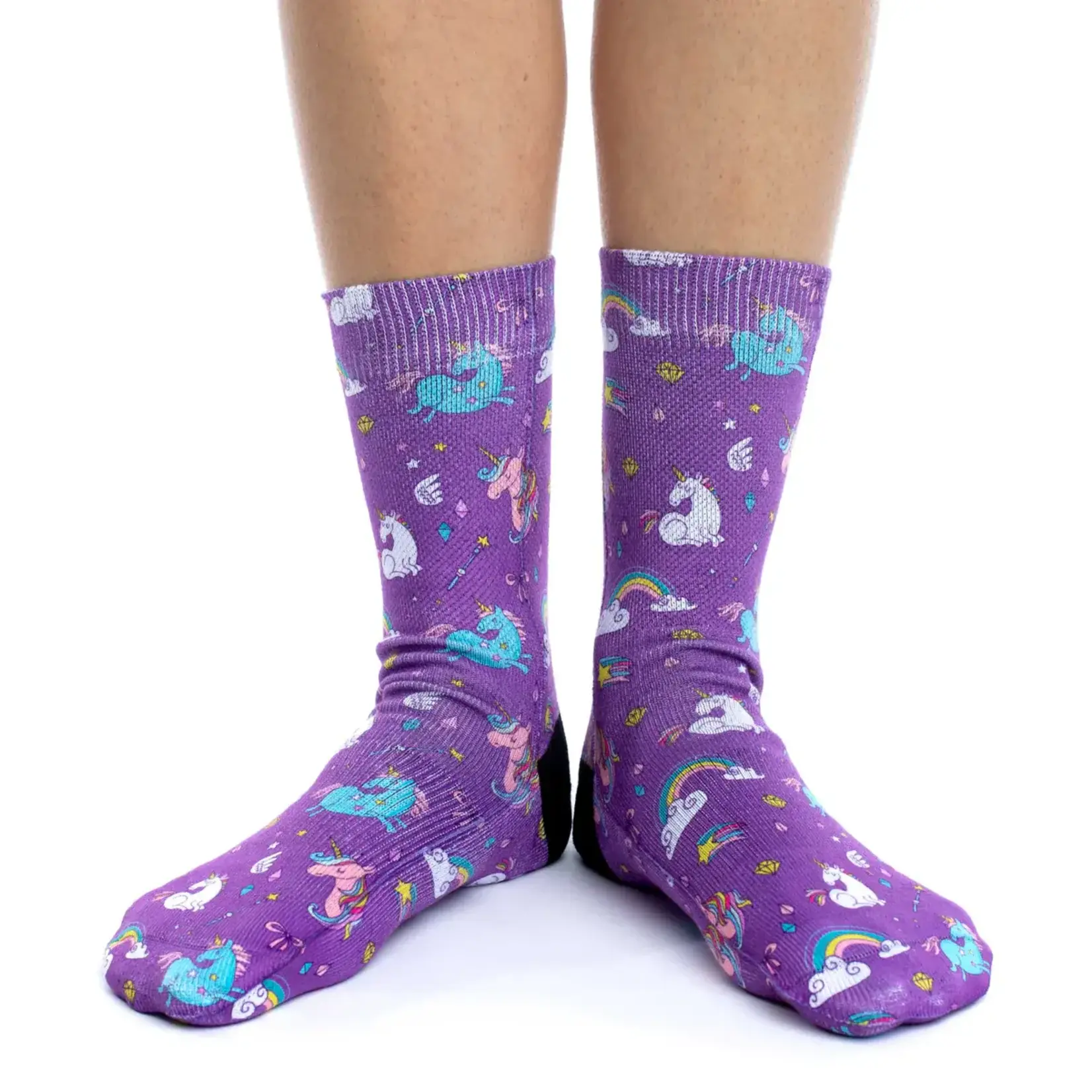 Good Luck Sock Women's Rainbows and Unicorns Socks