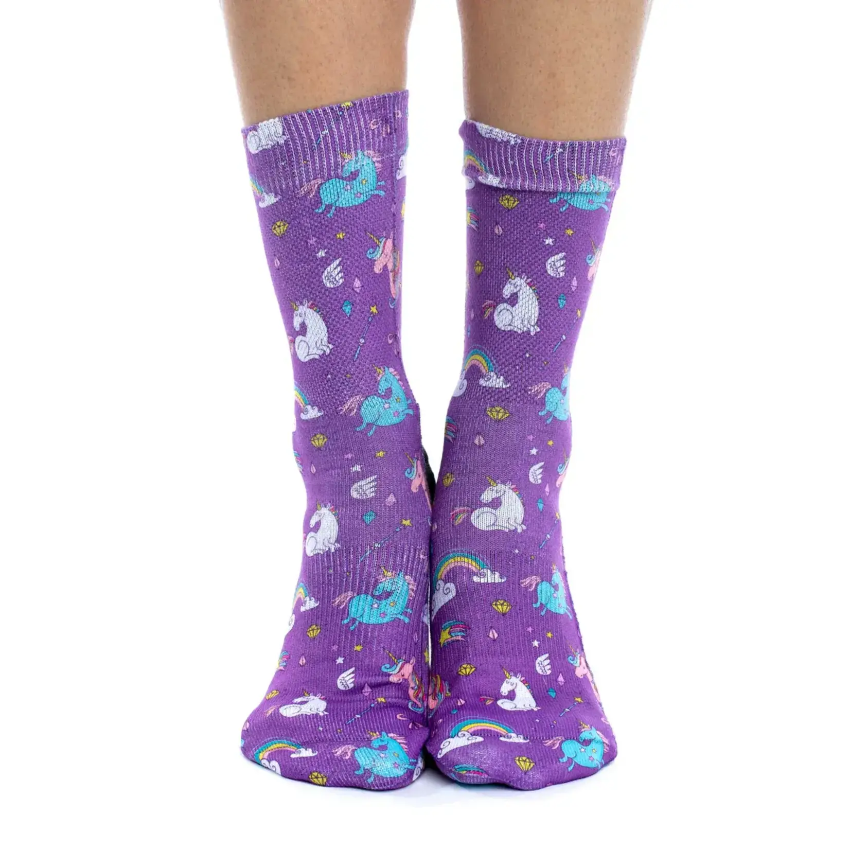 Good Luck Sock Women's Rainbows and Unicorns Socks