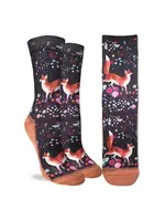 Women's Floral Fox Socks
