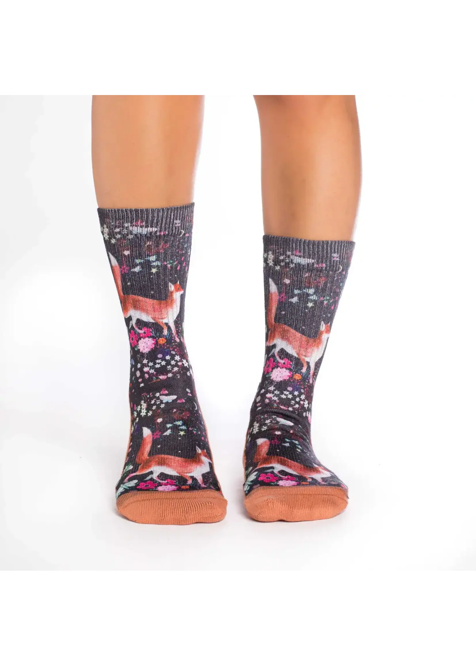 Women's Floral Fox Socks