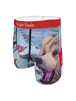 Men's Bear Catching Salmon Underwear
