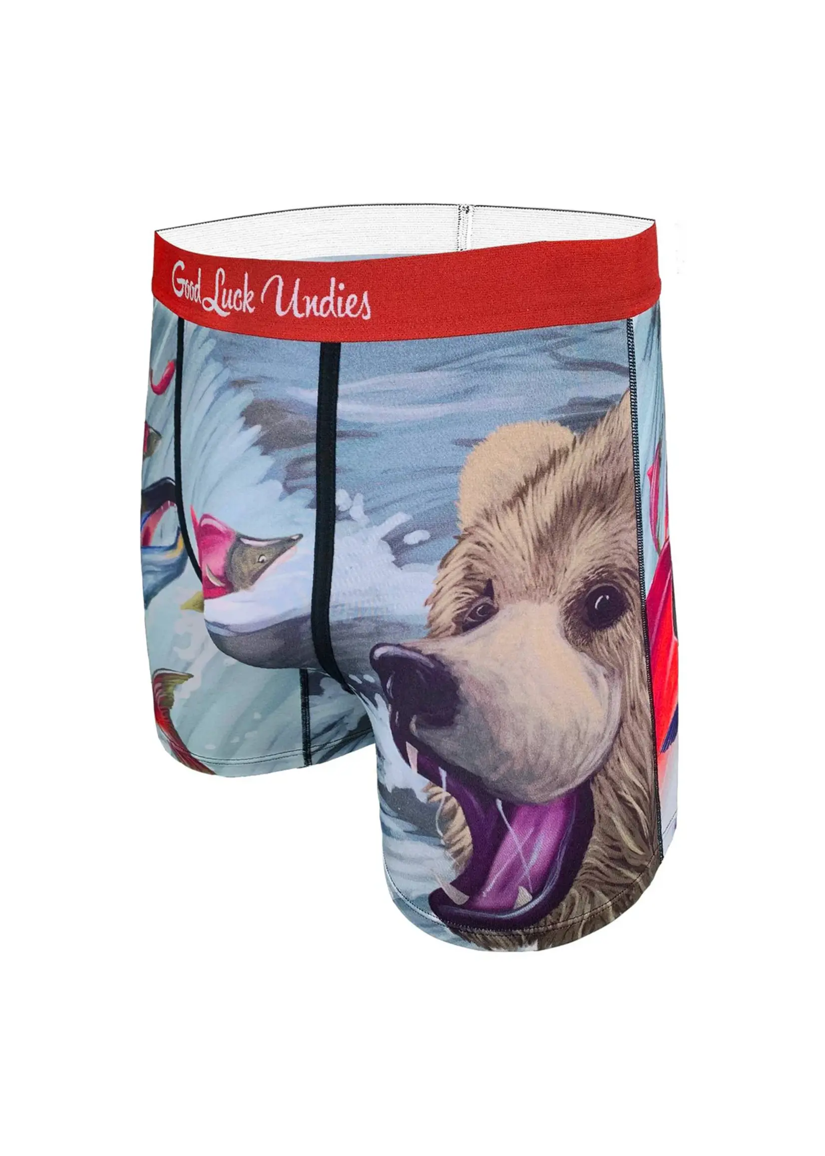 Men's Bear Catching Salmon Underwear
