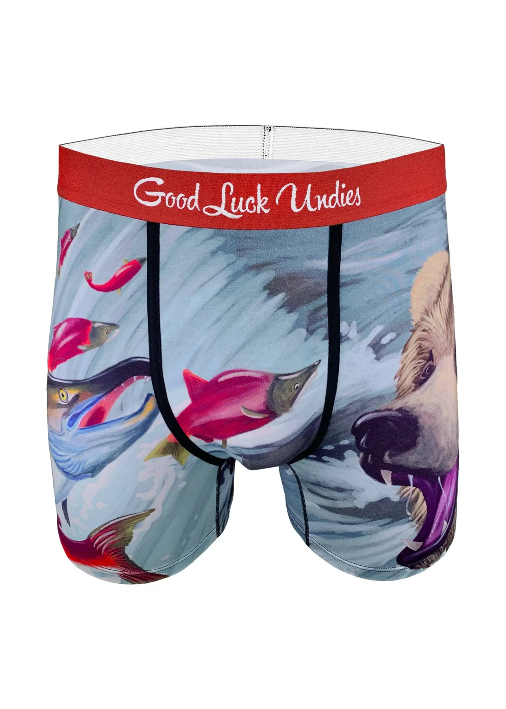 Men's Bear Catching Salmon Underwear