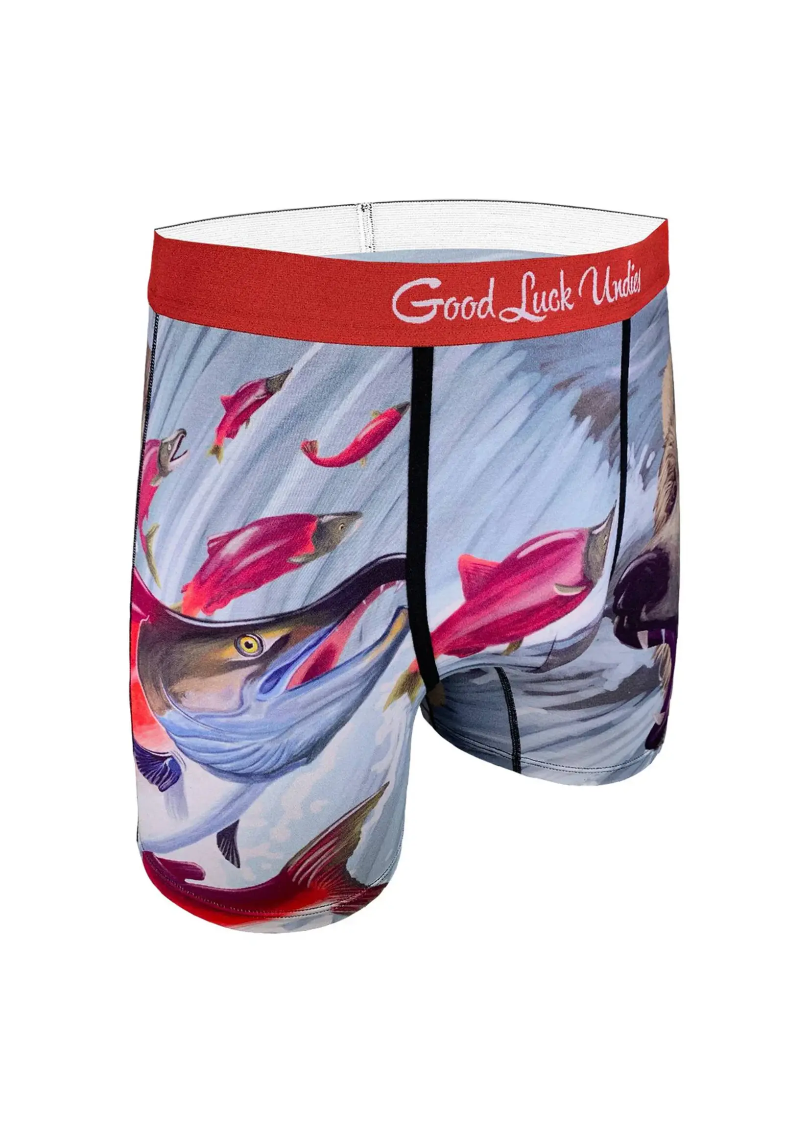 Men's Bear Catching Salmon Underwear