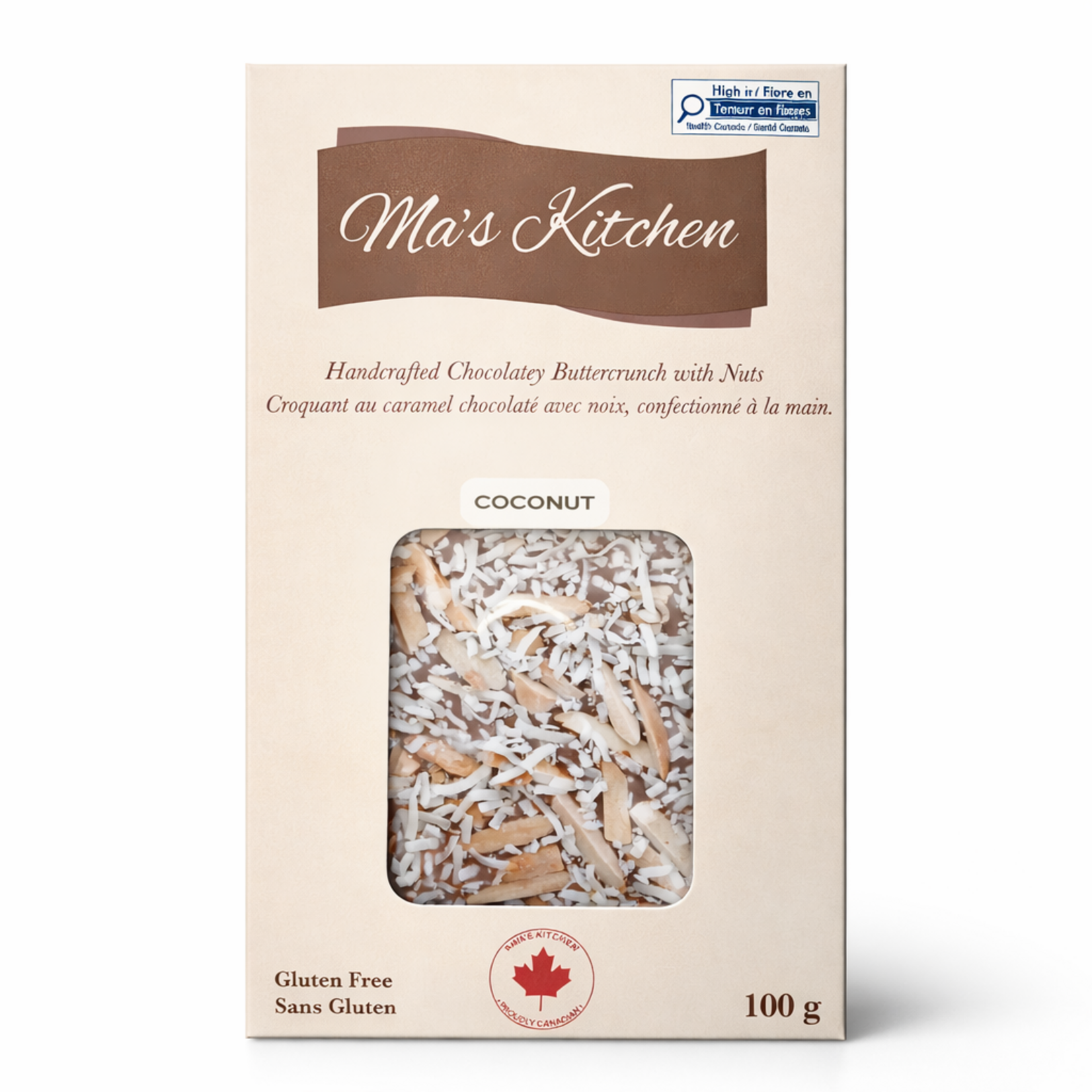 Ma's Kitchen Milk Coconut Crunch Bar 100 g