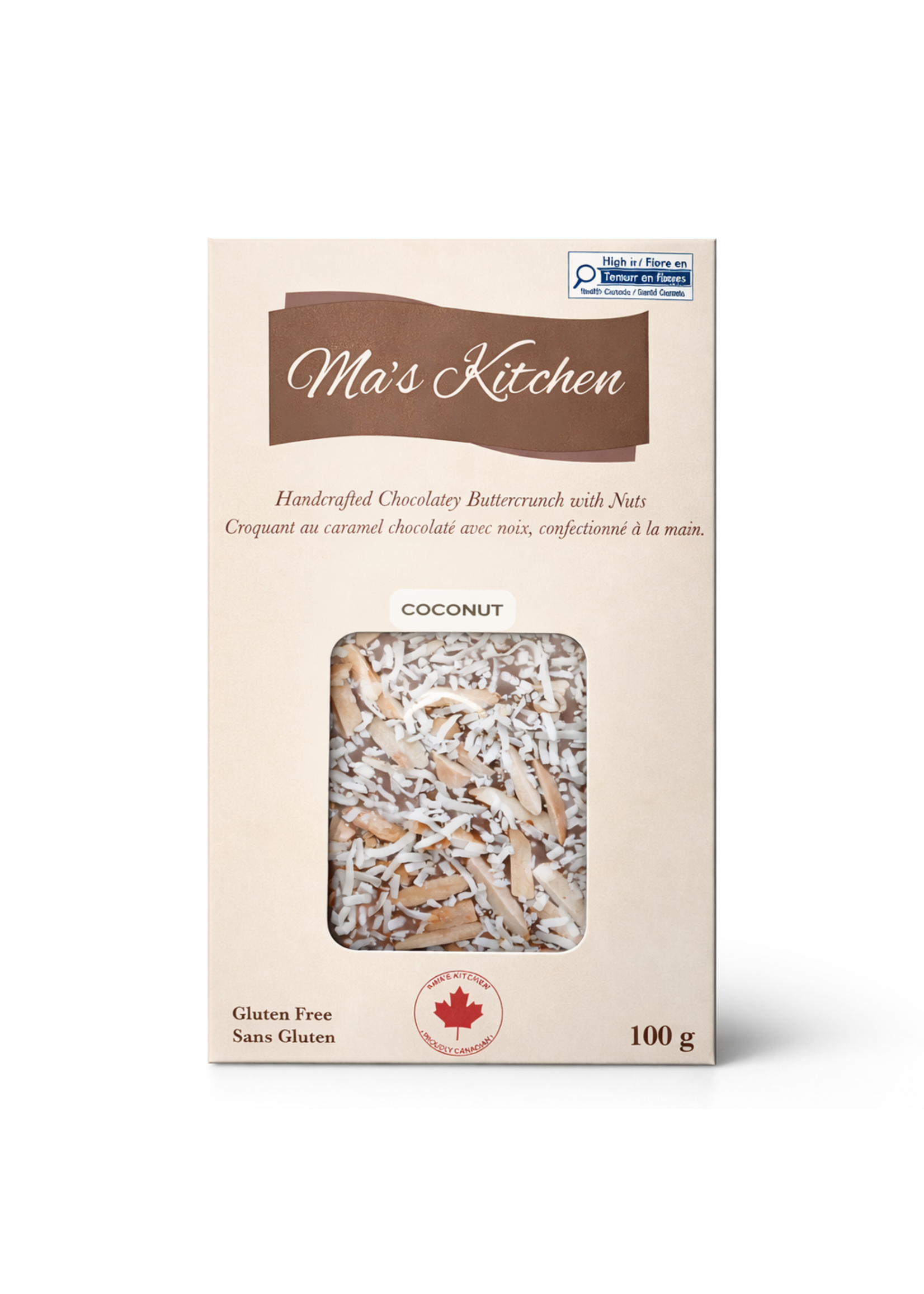 Ma's Kitchen Milk Coconut Crunch Bar 100 g