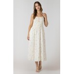 Dex Clothing Smocked Detail Midi Dress