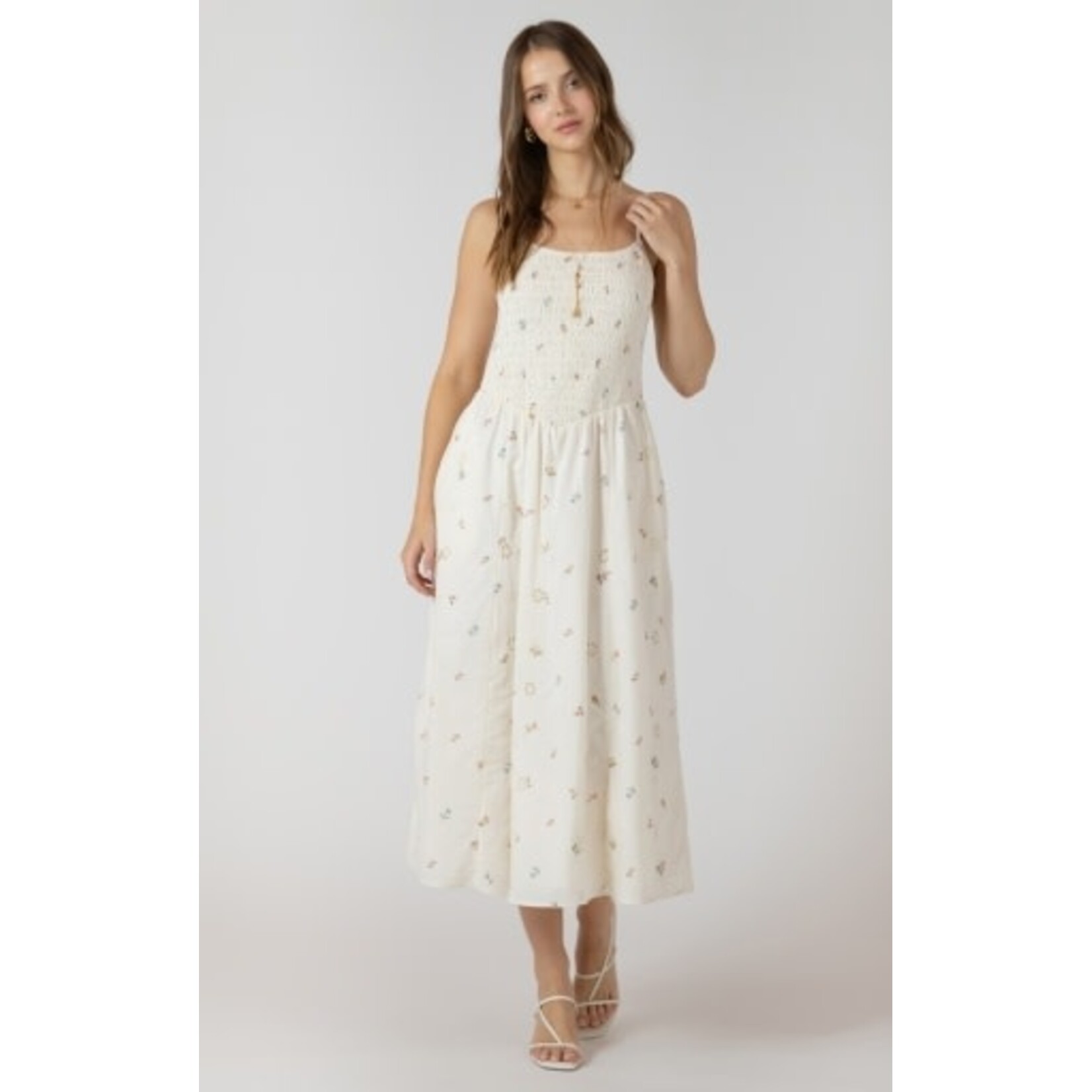 Dex Clothing 2722503 D - Smocked Detail Midi Dress