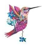 Allen Designs Sweet Nectar Wood Hummingbird Wall Clock