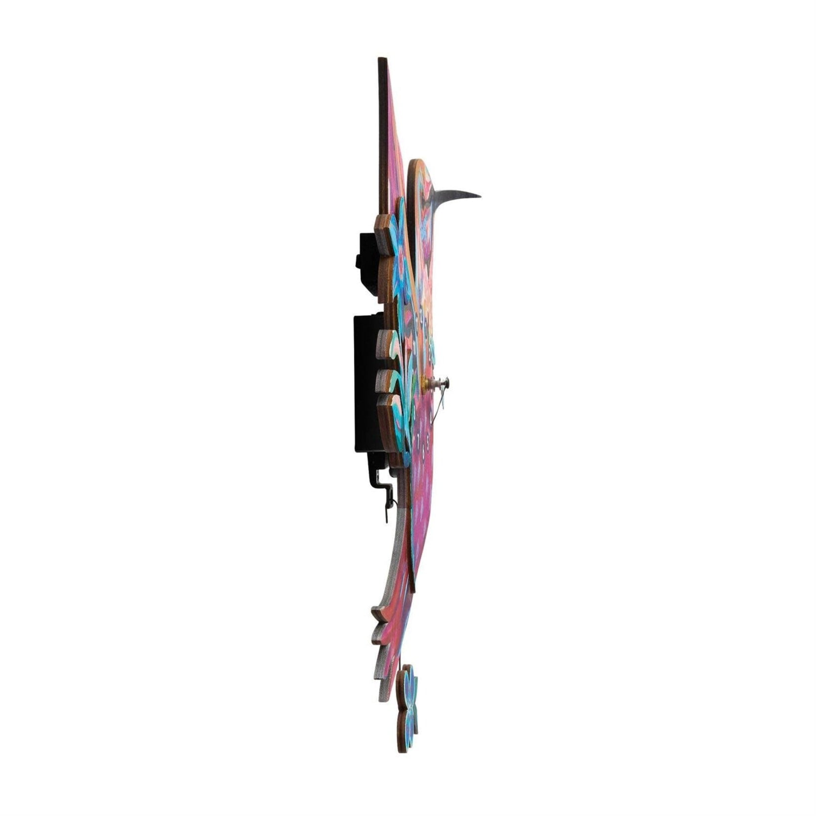 Allen Designs Sweet Nectar Wood Hummingbird Wall Clock