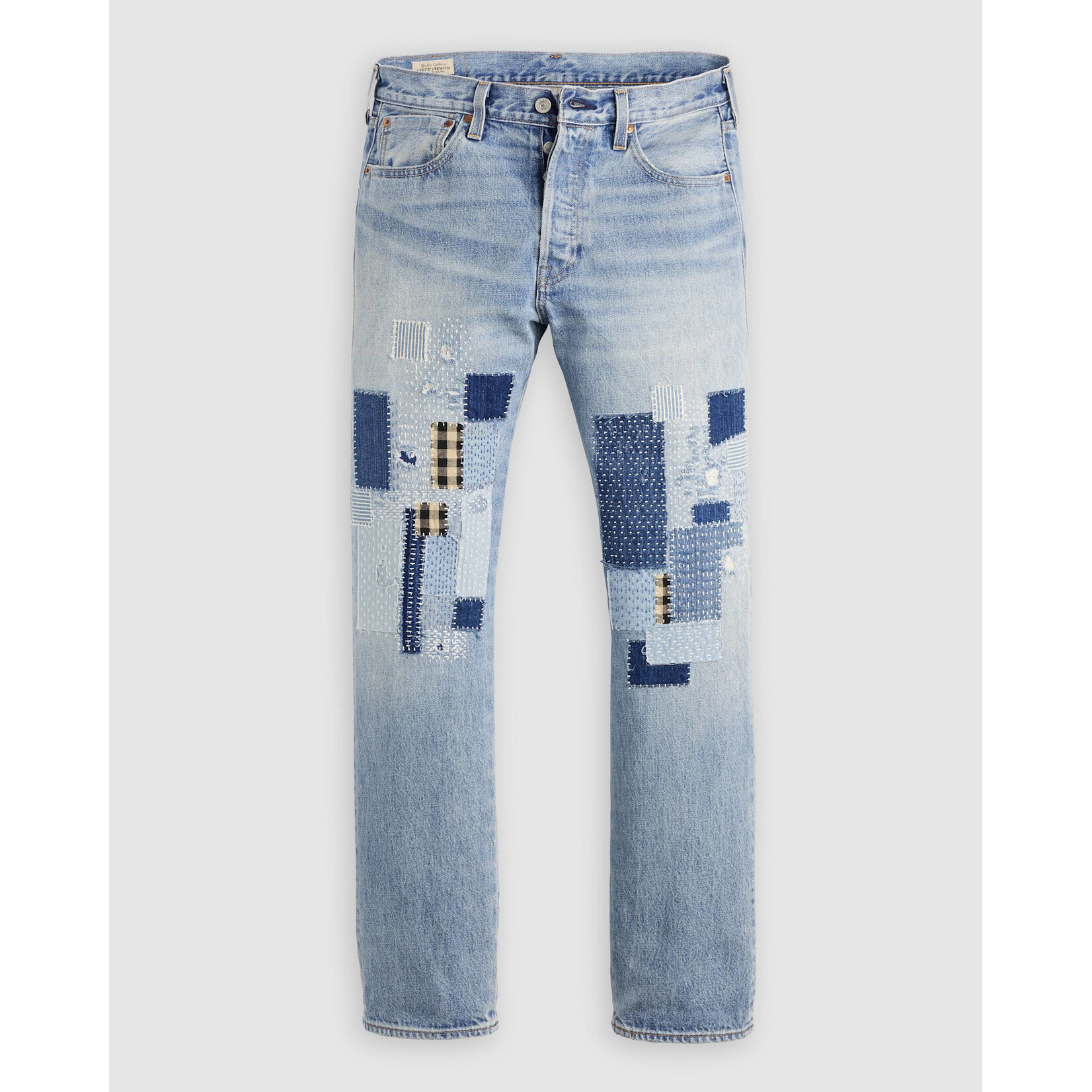 Levi Strauss Canada 501 Levi's Original Premium Denim (Sashiko Selvedge Blue)