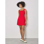 Apricot Clothing Fit & Flare Side Drape Mini Dress