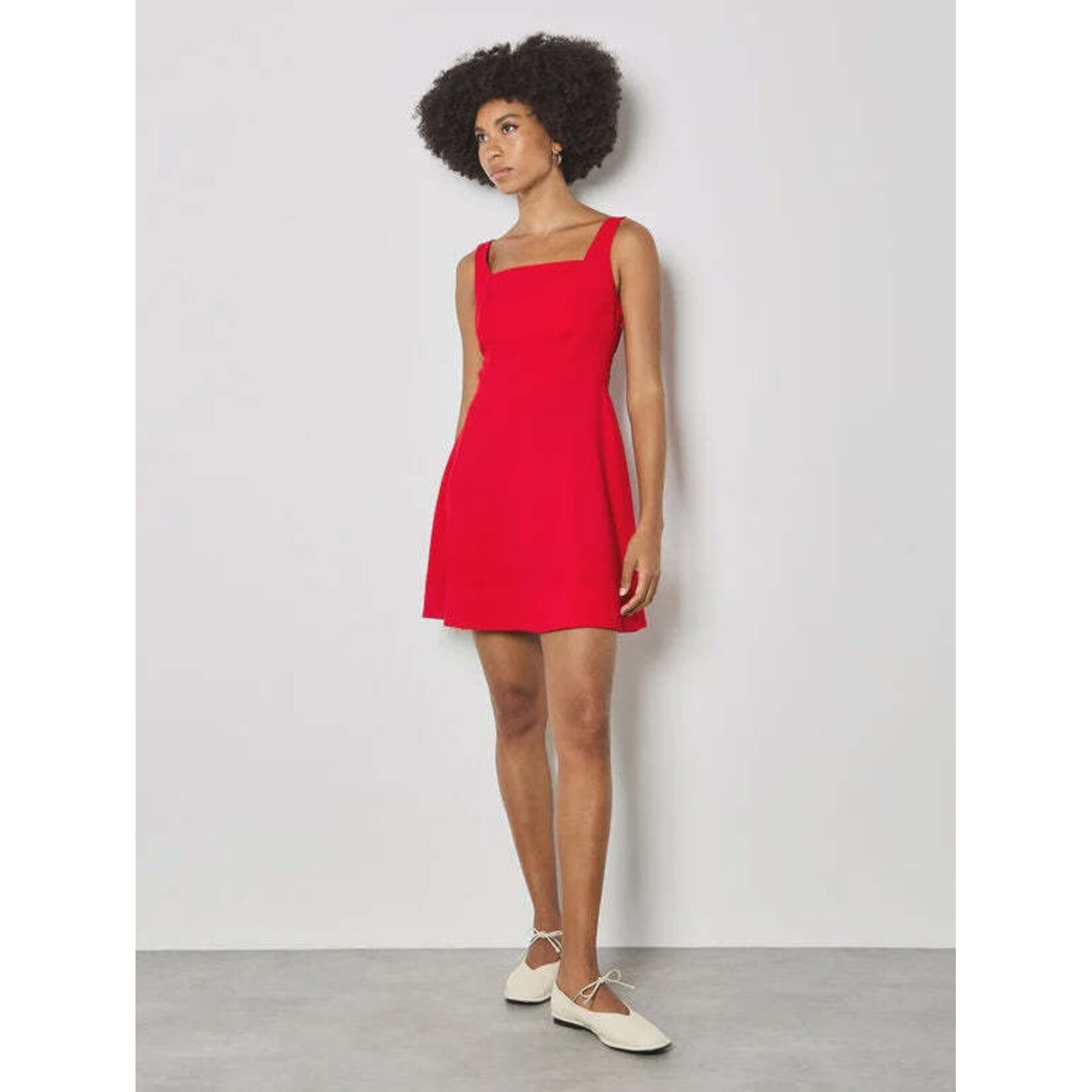Apricot Clothing X168798 - Fit & Flare Side Drape Mini Dress