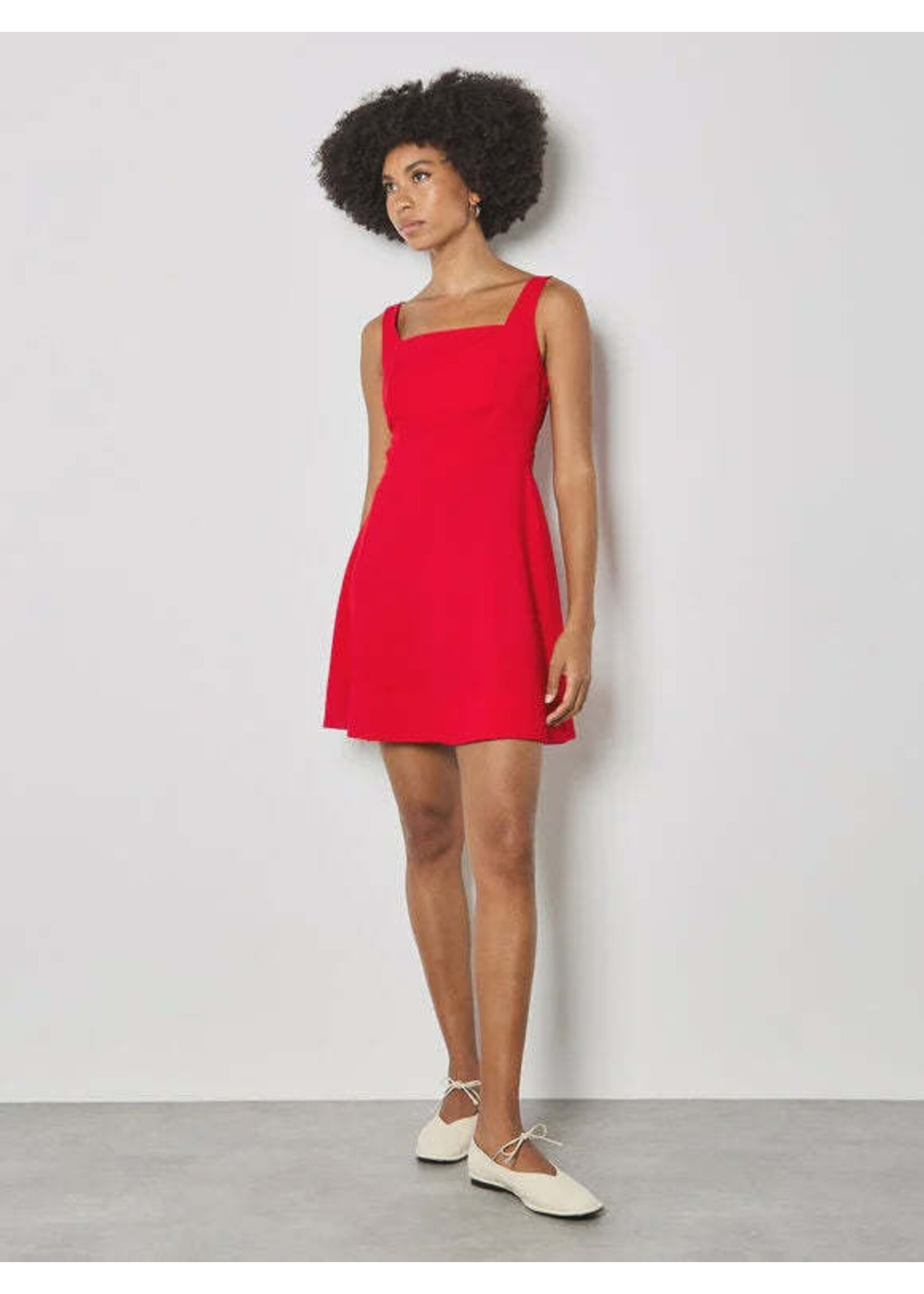 Apricot Clothing X168798 - Fit & Flare Side Drape Mini Dress