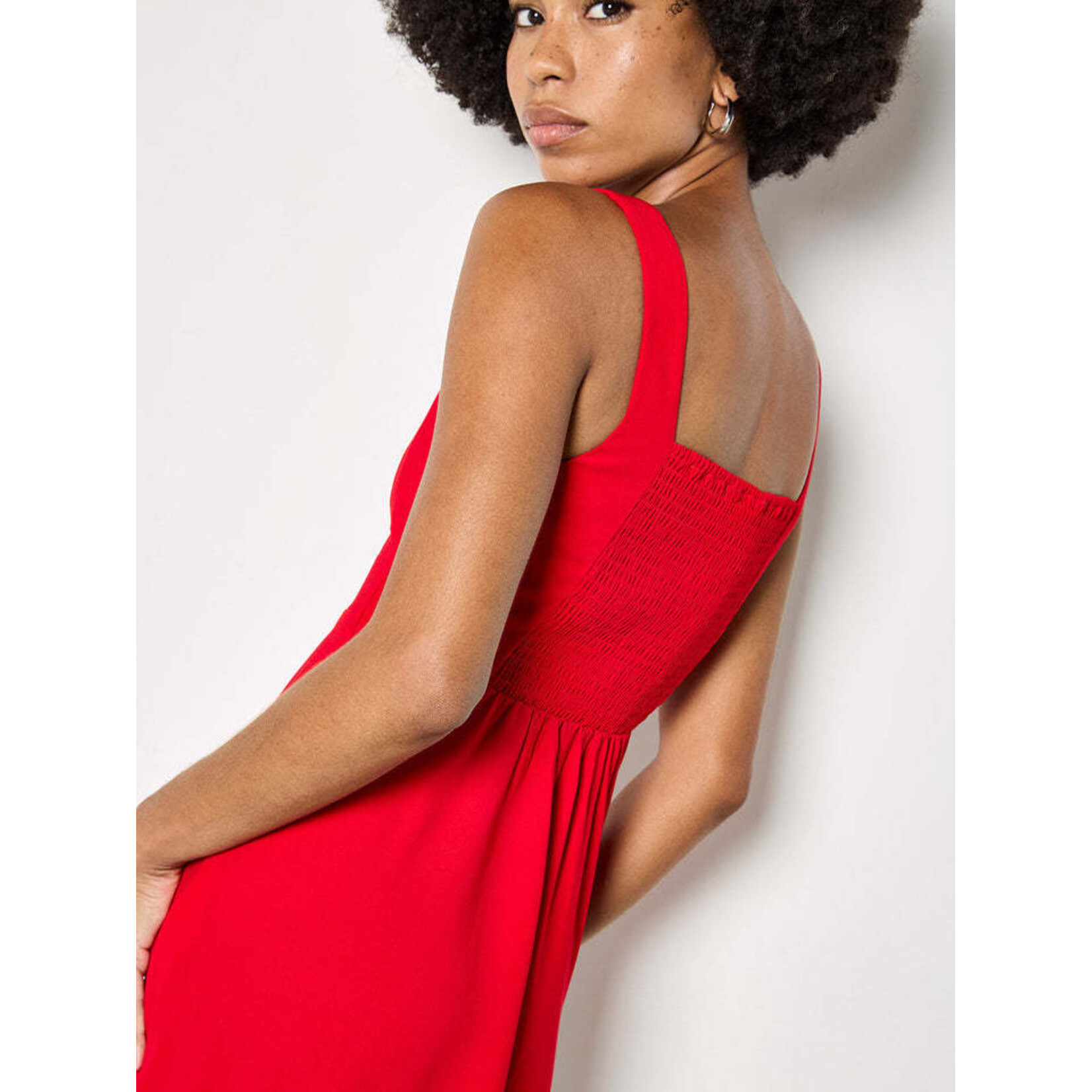Apricot Clothing X168798 - Fit & Flare Side Drape Mini Dress