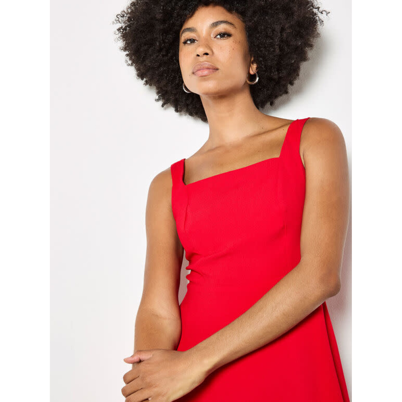 Apricot Clothing X168798 - Fit & Flare Side Drape Mini Dress