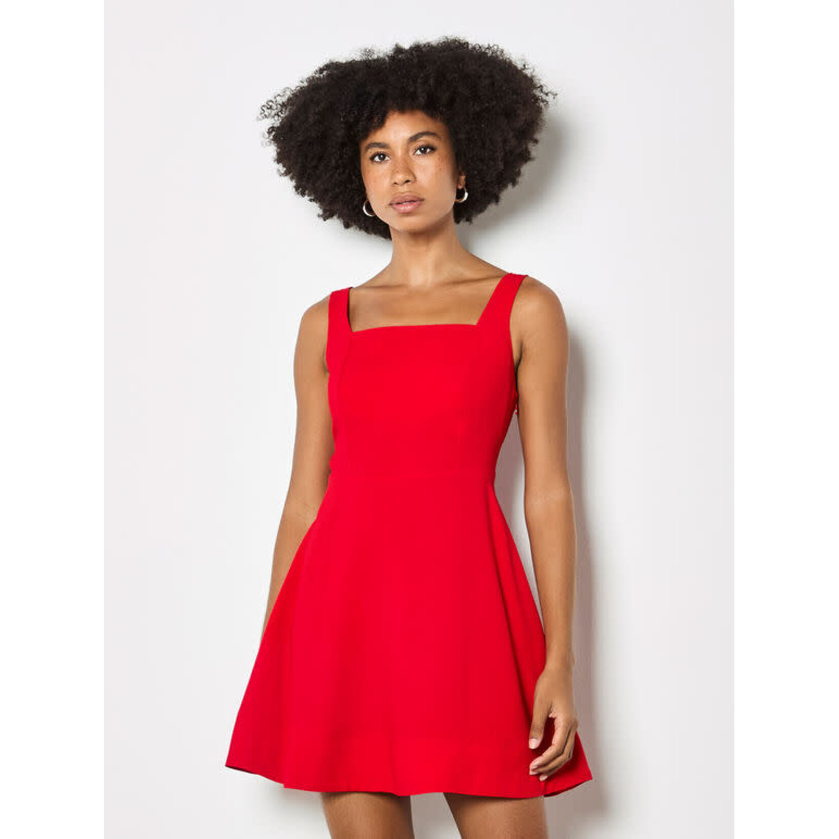 Apricot Clothing X168798 - Fit & Flare Side Drape Mini Dress
