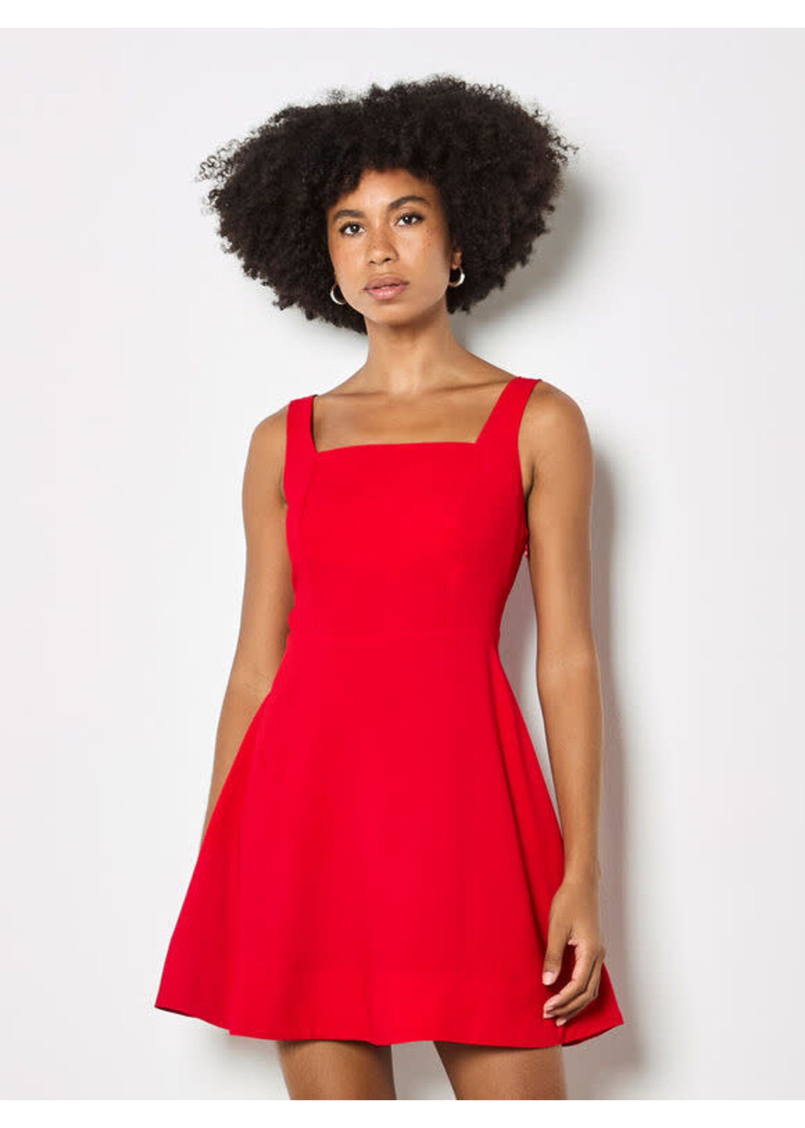 Apricot Clothing X168798 - Fit & Flare Side Drape Mini Dress