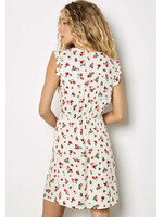 Apricot Clothing Empire Frill Sleeve Ditsy Mini Dress