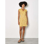 Apricot Clothing Empire Frill Sleeve Ditsy Mini Dress