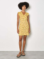 Apricot Clothing Empire Frill Sleeve Ditsy Mini Dress