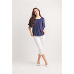 Papillon Swiss Dot Off The Shoulder Bell Sleeve Blouse
