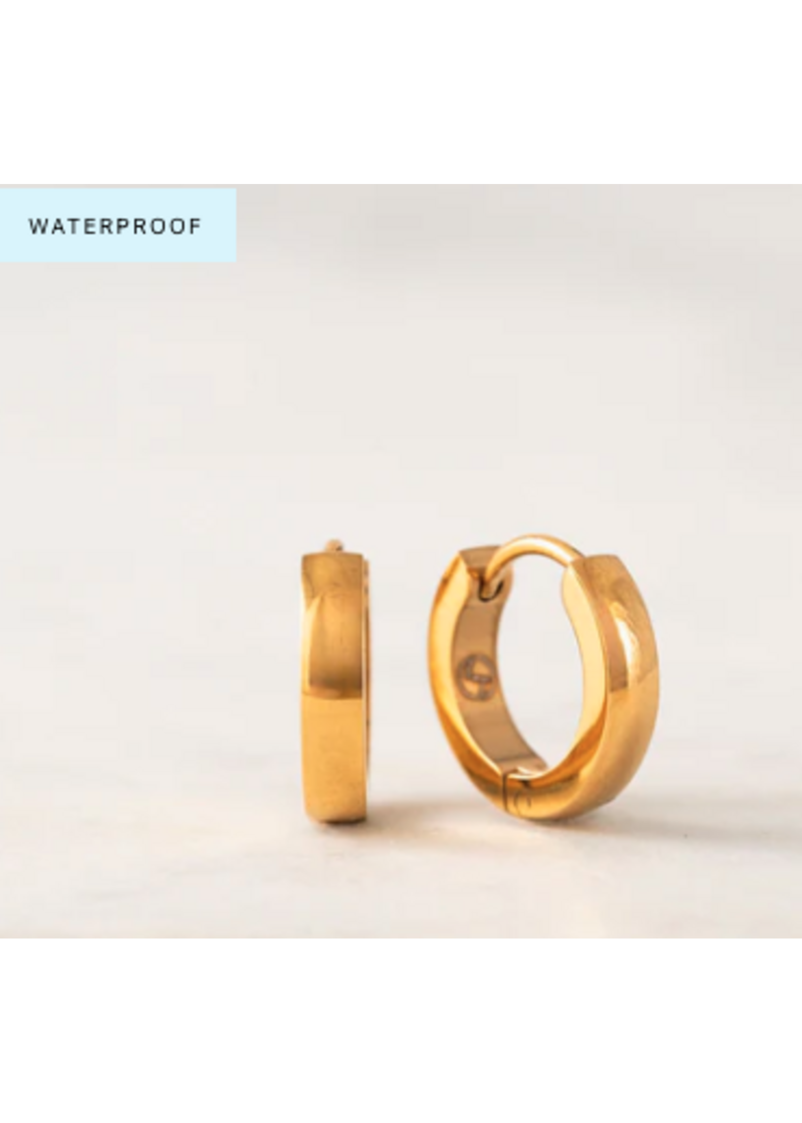 Lover's Tempo Maya Earrings - 13 mm, 14K Gold, Waterproof