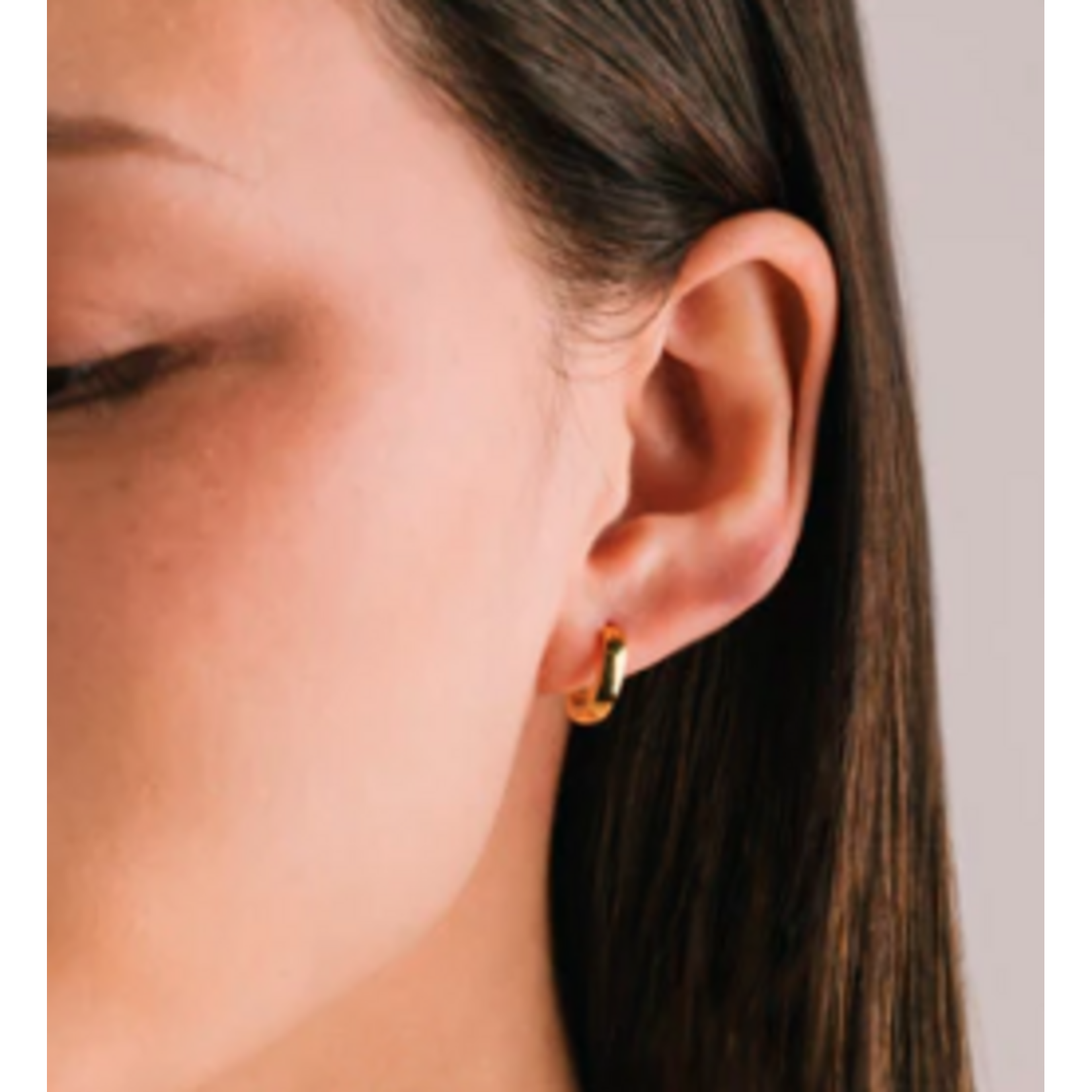 Lover's Tempo Maya Earrings - 13 mm, 14K Gold, Waterproof