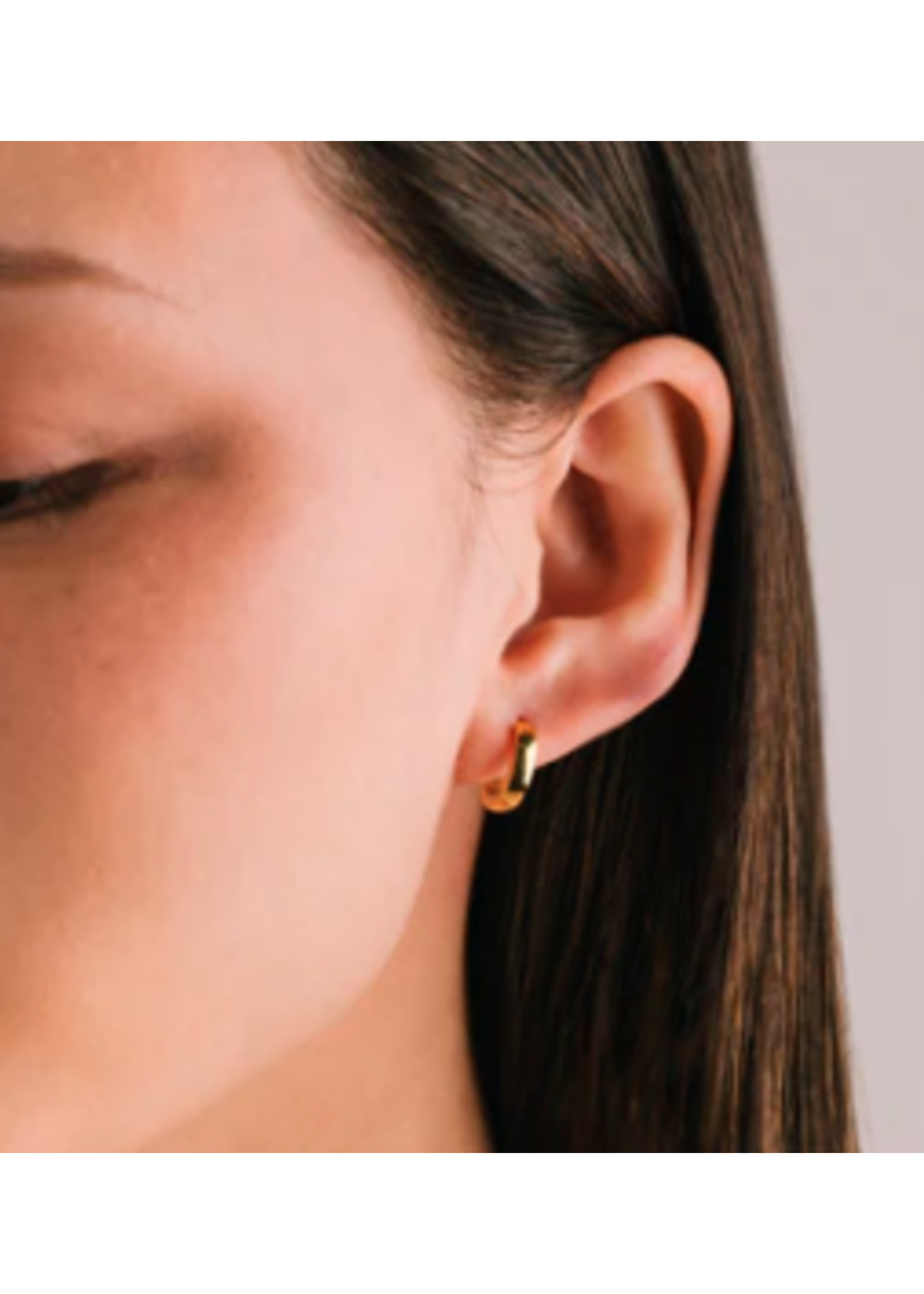 Lover's Tempo Maya Earrings - 13 mm, 14K Gold, Waterproof