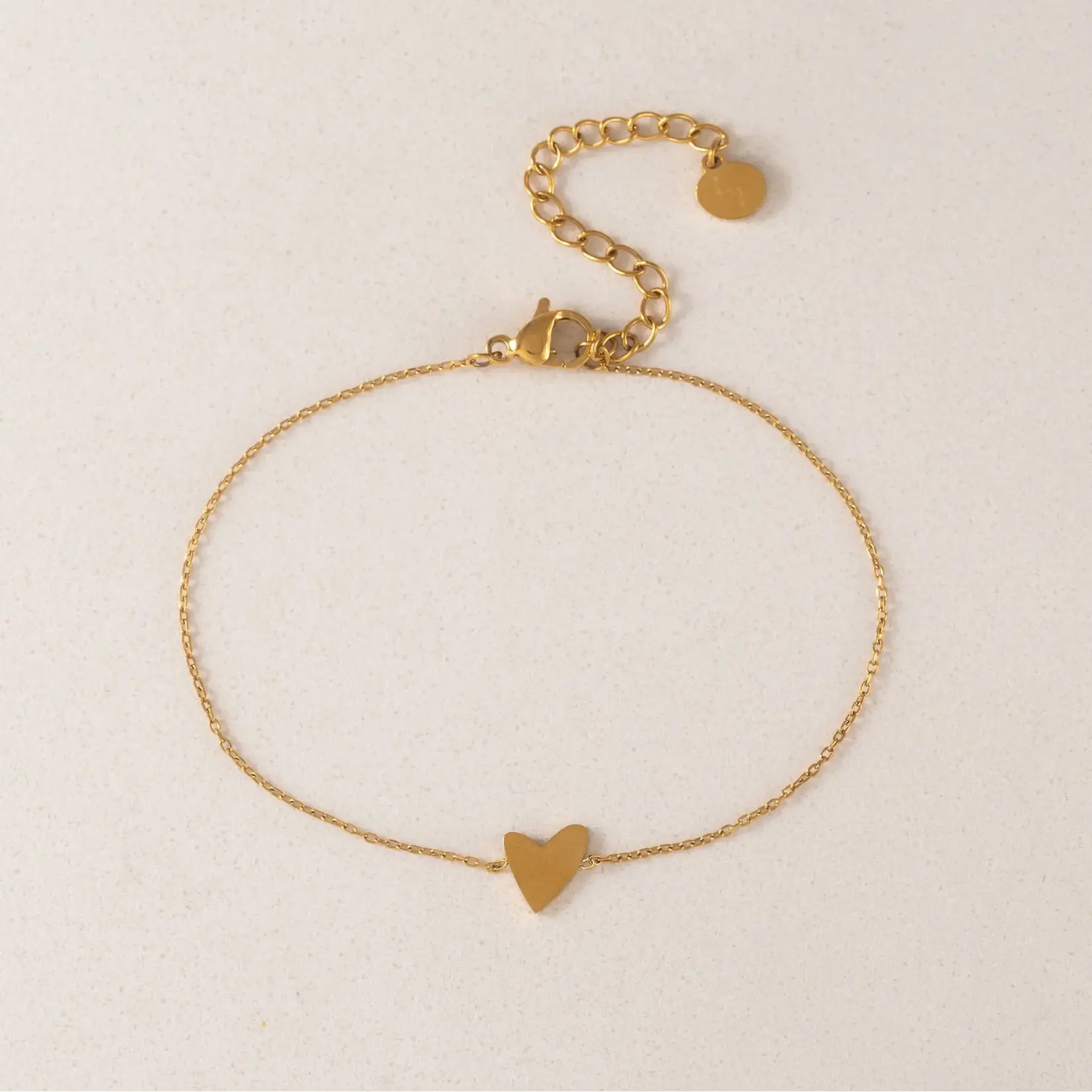 Lover's Tempo Flirt Bracelet 6.3" 18K Gold PVD Tarnishproof, Waterproof