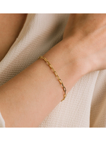 Lover's Tempo Paperclip Chain Bracelet - 18K Gold/Stainless PVD, Waterproof, Tarnishproof