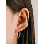 Lover's Tempo Evie Huggie Hoop Earrings - 20 mm, Silver, Waterproof