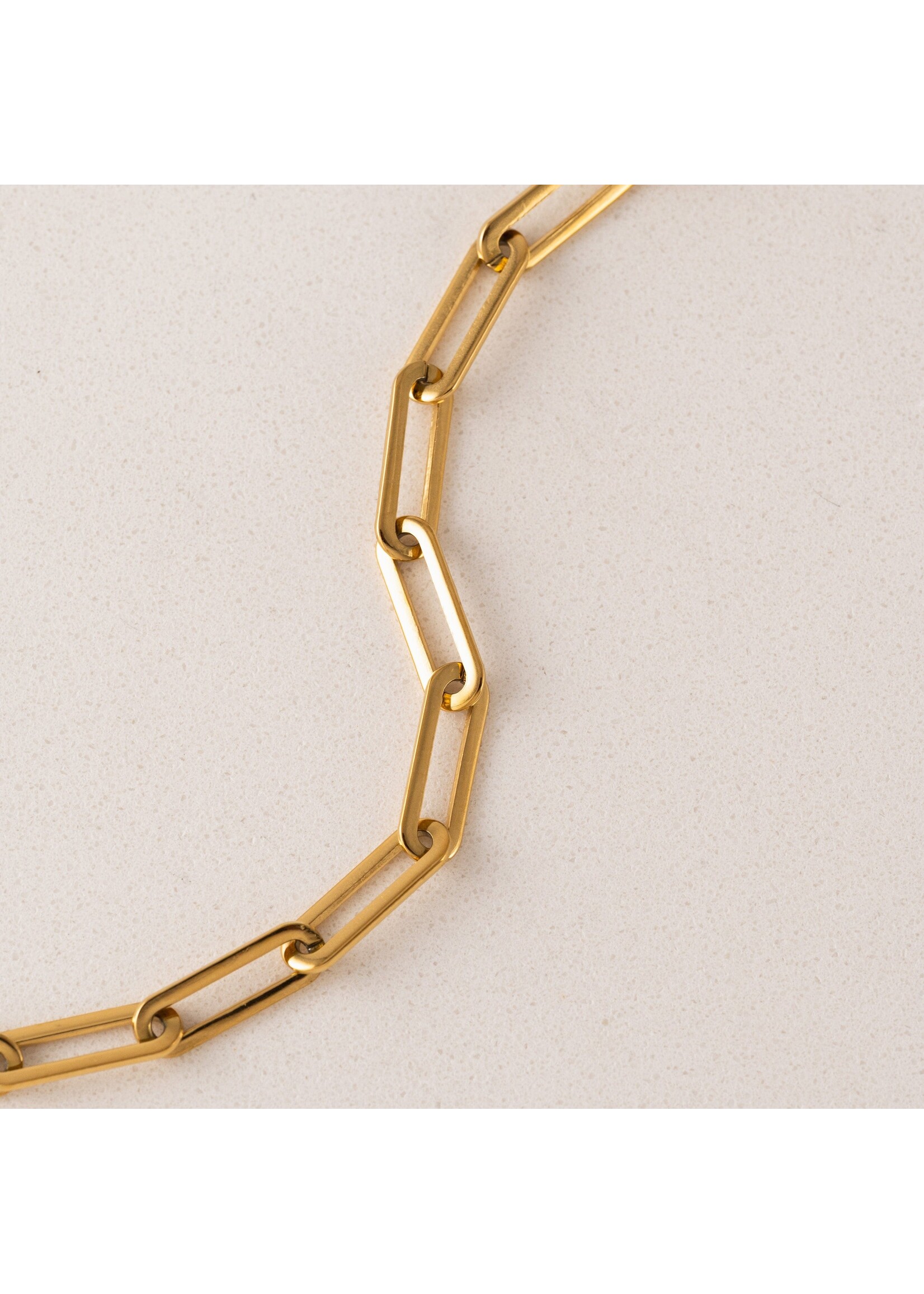 Lover's Tempo Bold 20" Paperclip Necklace - 18K PVD Gold, Waterproof