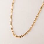 Lover's Tempo Bold 20" Paperclip Necklace - 18K PVD Gold, Waterproof