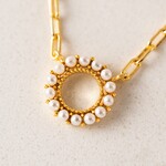Lover's Tempo Kismet Necklace 18" - Gold Plated Brass