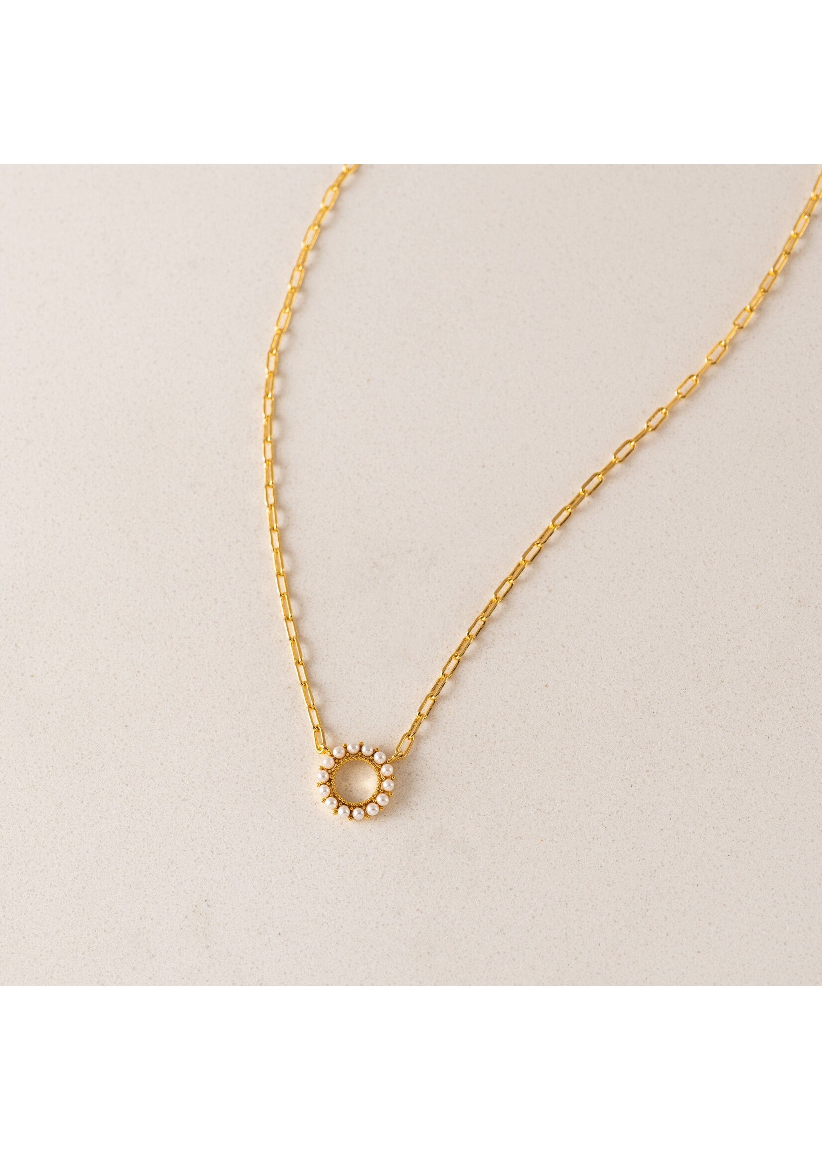 Lover's Tempo Kismet Necklace 18" - Gold Plated Brass