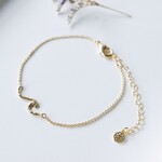 Glee Tiny Wave Anklet - Gold