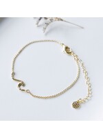 Glee Tiny Wave Anklet - Gold