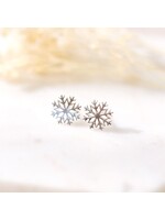 Glee Frost Stud Earrings - Silver