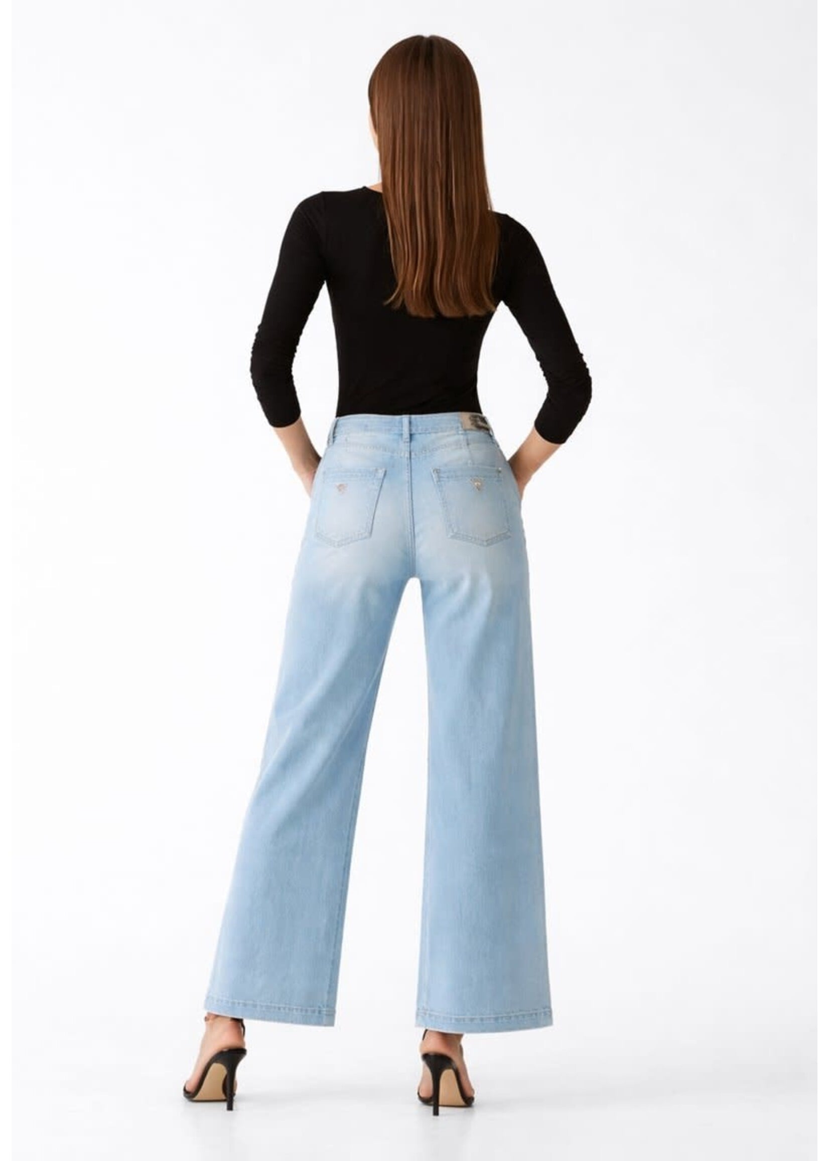 Guess Zoya Wide Leg Crop Jeans