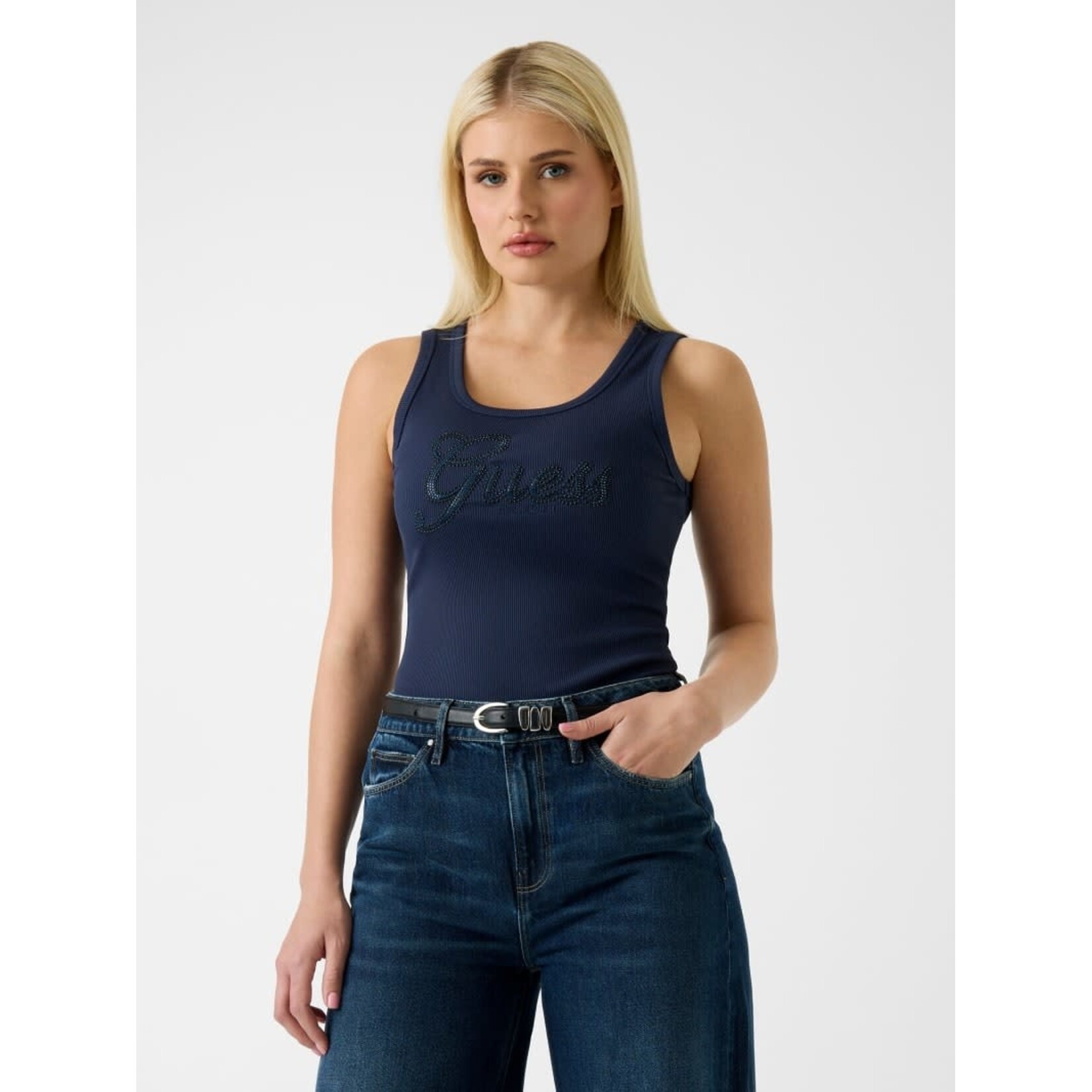 Guess Logo Script Tank Top