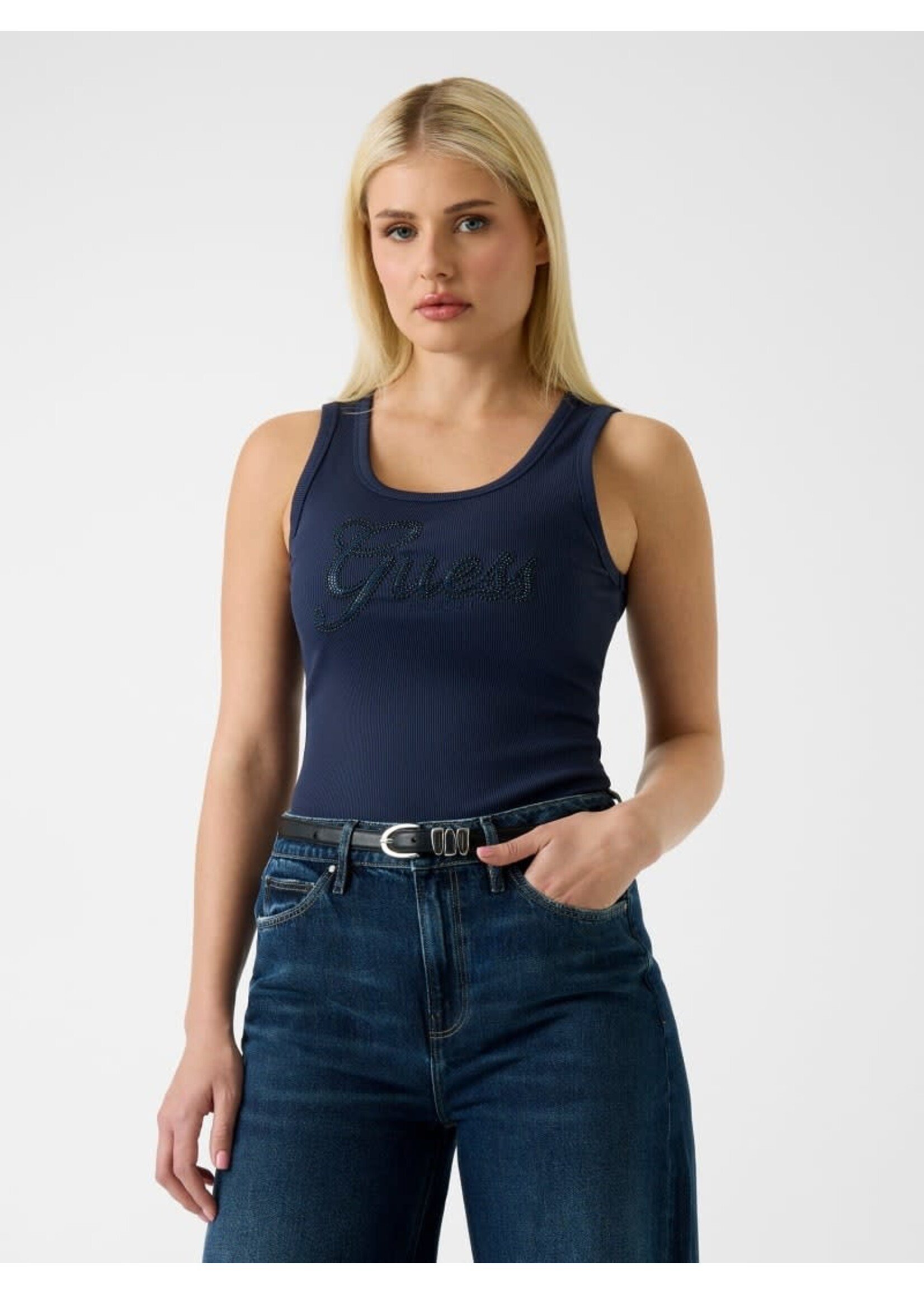 Guess Logo Script Tank Top