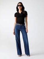 Guess Short Sleeve Pointelle Vienna Polo Sweater