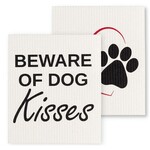 Dog Kisses Dishcloths Set of 2